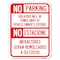 Signmission No Parking Violators Will Be Towed Away at Vehicle Owners Expense No Estacione Infra, A-1824-23594 A-1824-23594 - alternate 1